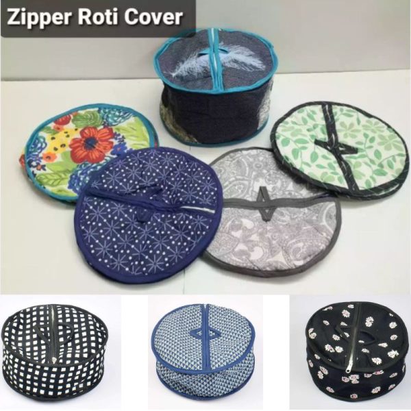 Hot-pot Zipper Roti Cover (random Color/design)