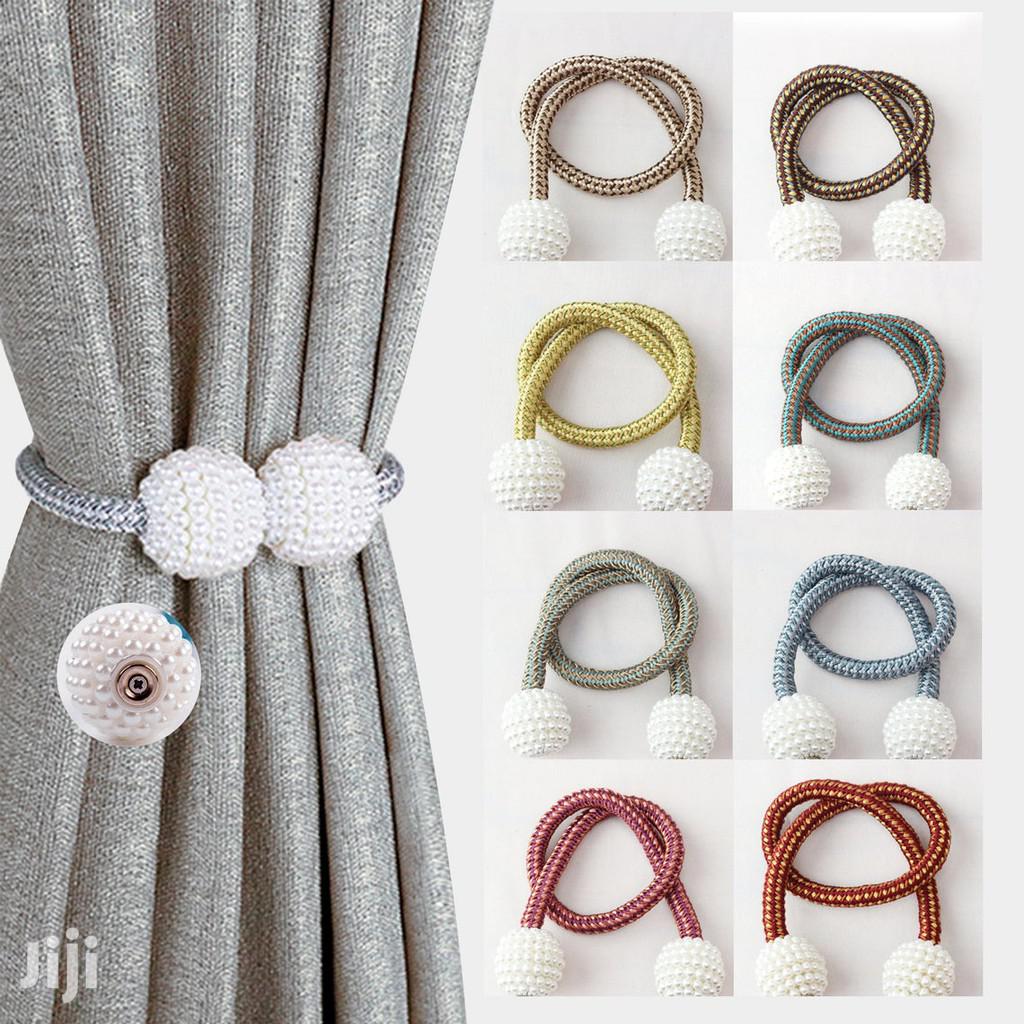 Curtain Magnetic Clip Bead Curtain Tie Back Hanging Ball Curtain – (random Color)