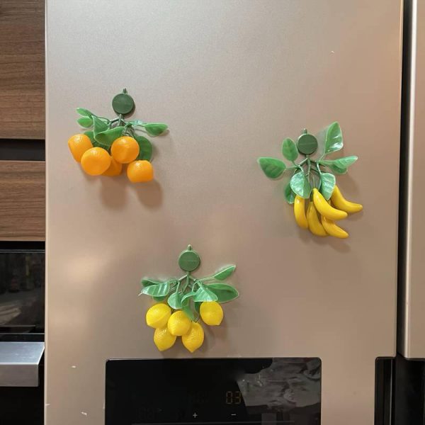 Fruits Bunch Magnets For Decore Home Office Shops ..(6 Bunch Set)