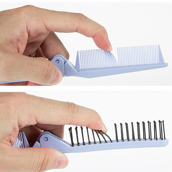 Portable Travel Foldable Hair Comb Brush Massage Hair Comb Anti-static Styling Kits Folding Hair Combs Hairdressing Tools