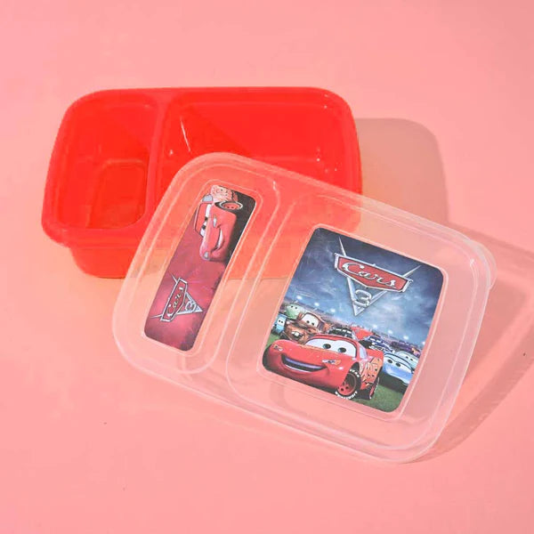 Student Lunch Box – 1000ml – Lunch Box With Three Portions/compartments (random Color)