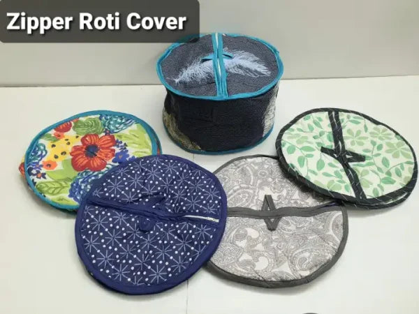 Hot-pot Zipper Roti Cover (random Color/design)
