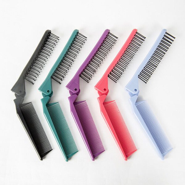 Portable Travel Foldable Hair Comb Brush Massage Hair Comb Anti-static Styling Kits Folding Hair Combs Hairdressing Tools