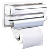 Wall Mount Tissue Paper Dispenser – Triple Paper Roll Dispenser Towel Holder