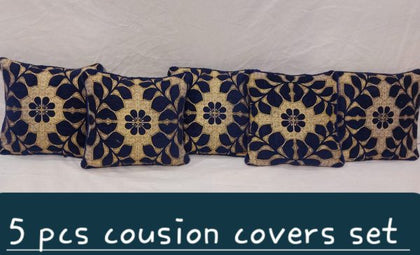 5 Pcs Cousion Covers Set 👌 💯 👉 Fabric Velvat