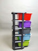 Plastic Storage Drawers- Sturdy Frame, Durable, Heavy Duty Organiser - 5 Tier Large Storage Unit for Bedroom, Bathroom, Garage, Office - Kids Cloth & Toys Storage - Multicolour