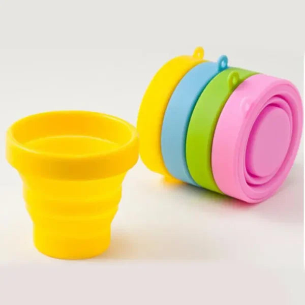 Folding Silicone Cup – Portable Cup (random Color)