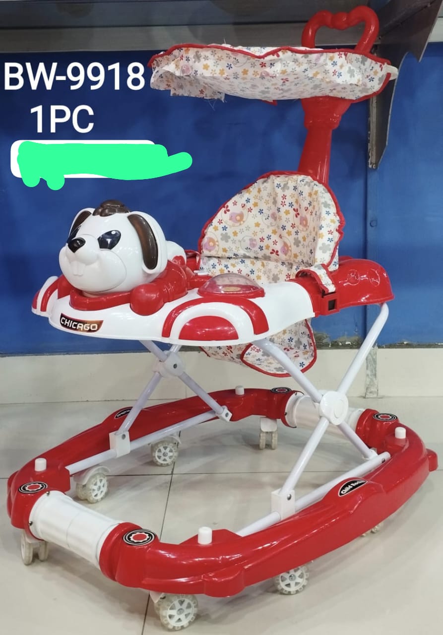 Discover the BW9918 Baby Land Baby Walker in Red Safe and Fun for Your Baby