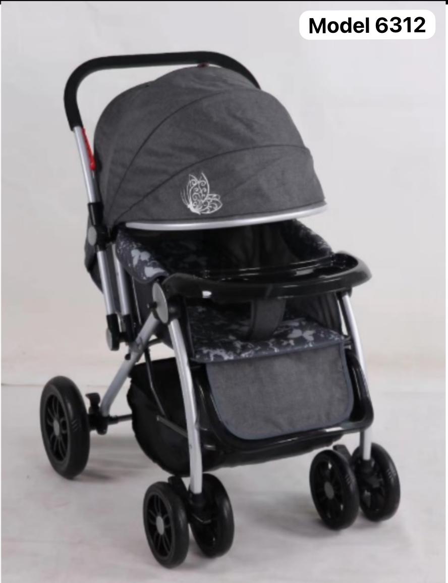 Foldable and Ultra-Light Black Baby Stroller, Exquisitely Designed for Maximum Style and Convenience