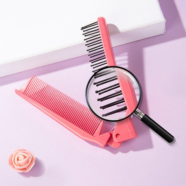 Portable Travel Foldable Hair Comb Brush Massage Hair Comb Anti-static Styling Kits Folding Hair Combs Hairdressing Tools