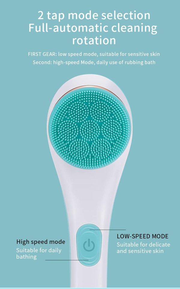 Cnaier Bath And Body Scrub Electric Brush Set – Rechargeable 4 In 1 (random Color)