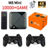 M8 Mini Game Player Android 10.0 – TV Box S905 64GB 10000 Games 4G WiFi HD 4K Wireless Controller video game