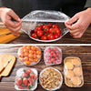 100pc Disposable Cling Film Cover Household Refrigerator Food Fruit Preservation Cover Dust-proof Plastic Fresh-keeping Cover