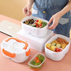 Portable Electric Heated Lunch Box Food Container Having Food Hot Imported Design