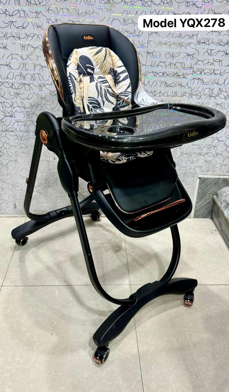 Metal Frame Upholstered Kids Chair with Swivel Casters and Removable Cushions