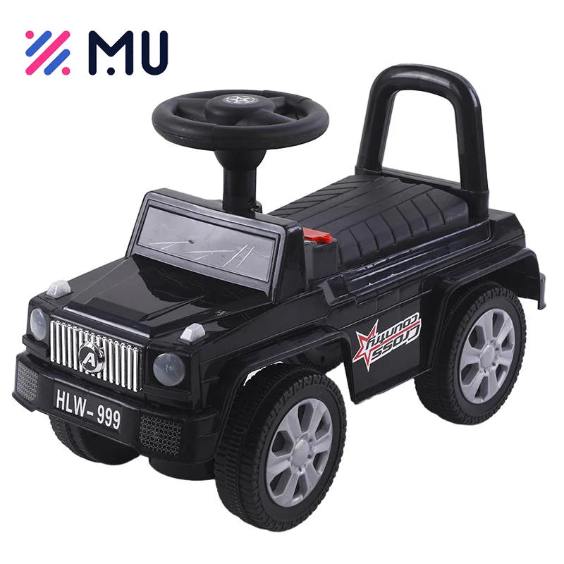 Jeep-Inspired Baby Push Car with Lights and Music