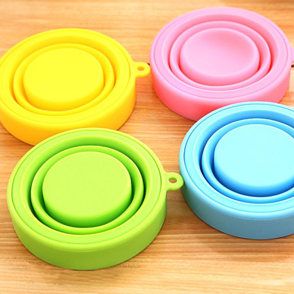 Folding Silicone Cup – Portable Cup (random Color)