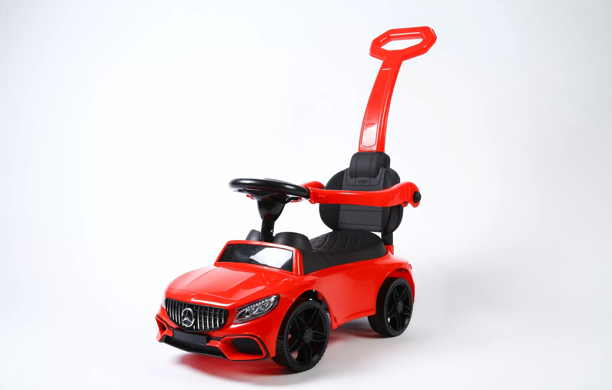 Mini Mercedes Kids Push Car, Toddlers' Delight with Foot-to-Floor Manual Ride On Fun