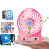 Portable Mini Usb Fan Rechargeable Battery | 3-level Speed Adjustable Electric Cooling Desktop Fan (random Colors)