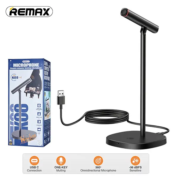 REMAX K08 Sienpin Series Computer Desktop Microphone