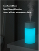 Mini Ultrasonic Air Humidifier Led Lamp Usb Essential Oil Diffuser Car Purifier Aroma Anion Mist Maker With Romantic Light 260ml