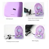 Portable Mini Usb Fan Rechargeable Battery | 3-level Speed Adjustable Electric Cooling Desktop Fan (random Colors)