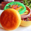 Burger Shape Lunch Box With Spoon Perfect For Kids 3 Layer Container