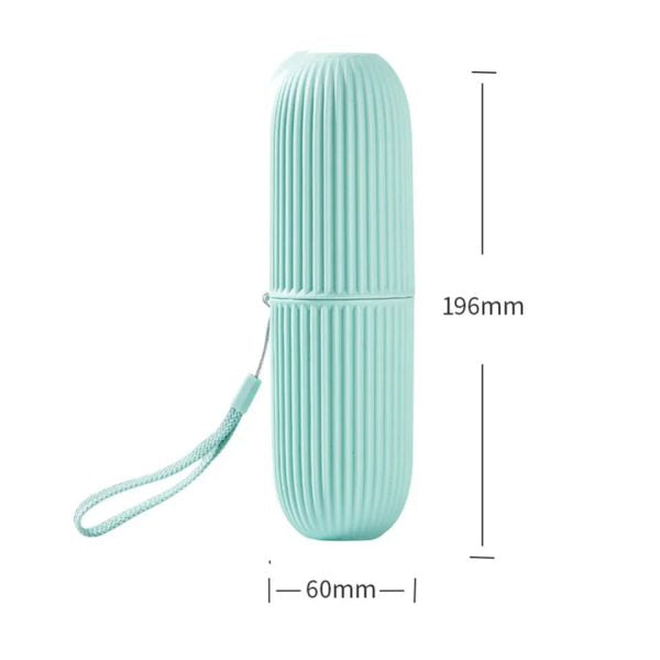 Portable Toothbrush Holder Toothpaste Storage Cup Household Travel Nordic Simple Bathroom Toothbrush Protect Wash tooth set box (random Color)