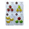 Nova Fancy Fruit Shape Self Adhesive Wall Hooks 3pcs Wall Mounted Hooks (random Fruits)