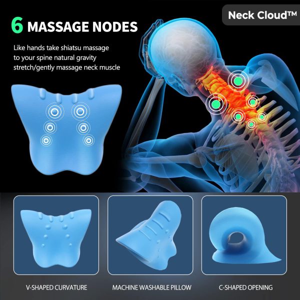 Neck Cloud – Cervical Traction Device, Trademark Certificate Designates Unique Authentic Product For Hump. Neck Stretcher Cervical Traction For Tmj Pain Relief