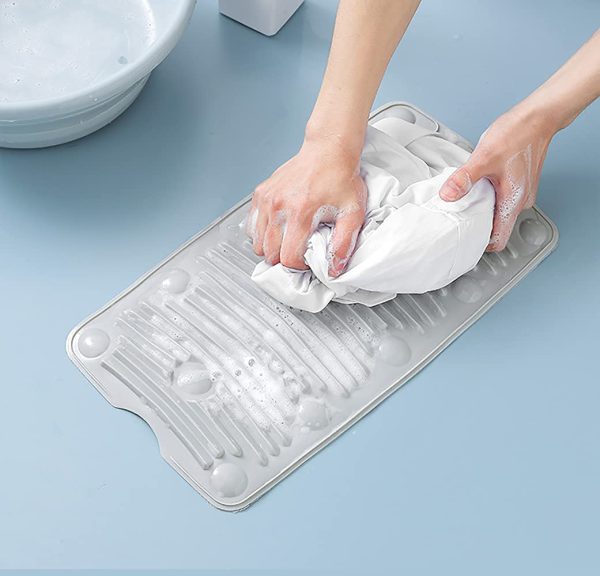 Multipurpose Rollable Foldable Portable Silicone Antislip Mini Travelling Housing Washing Cleaning Laundry Pad Board Mat For Shoe Clothes Mop