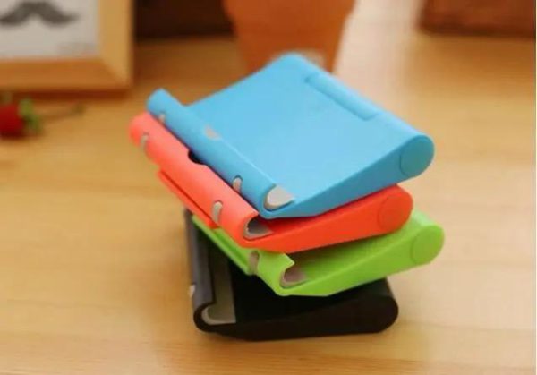 Mobile Phone Stand Holder Universal Adjustable/tablet Folding Holder Stand With Box (random Colour)