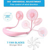 Portable Neck Fan – Usb Neckband With Rechargeable Battery (random Colors)