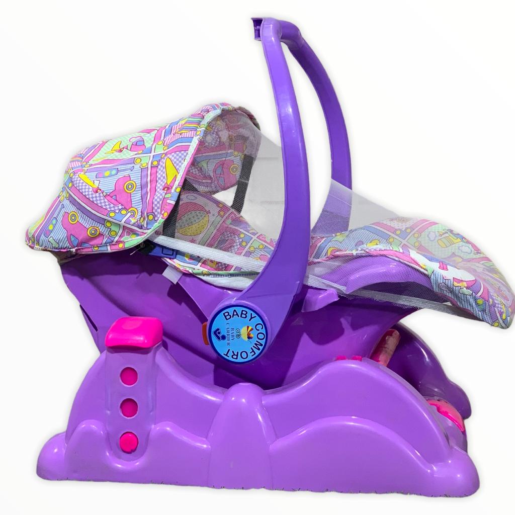 Mama Love Multi-Functional Baby Swing 3-in-1 Carry Cot in Purple