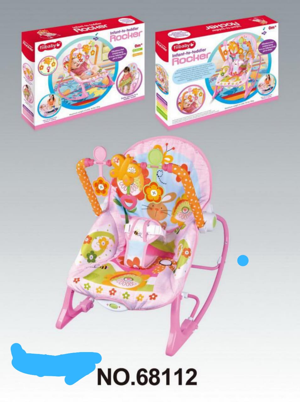 Babies' Electric Rocking Chair Multi-Function Music Vibration Soothing Bassinet Baby Tucking