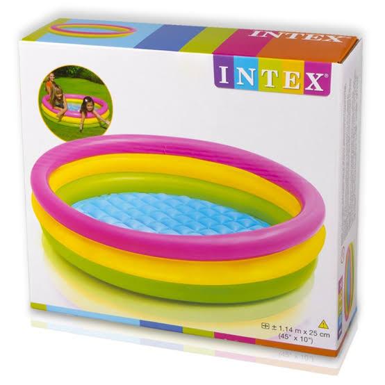 SUNSET GLOW POOL, 3-Ring, w/ Infl. Floor, Ages 2+, Shelf Box