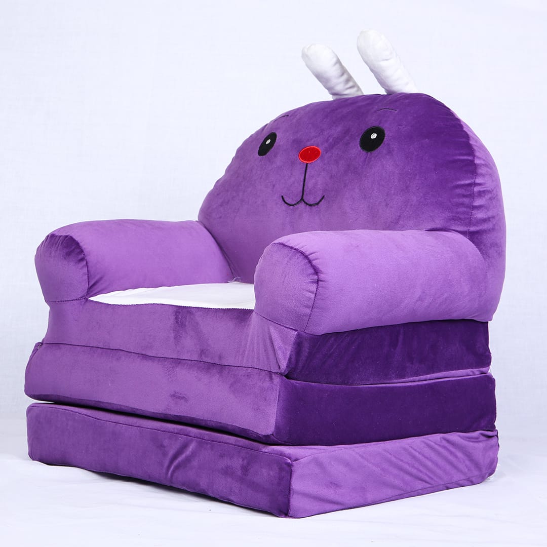 Kids Baby Sofa Seat Stuffed Plush Sofa Cum Bed Playing Seat