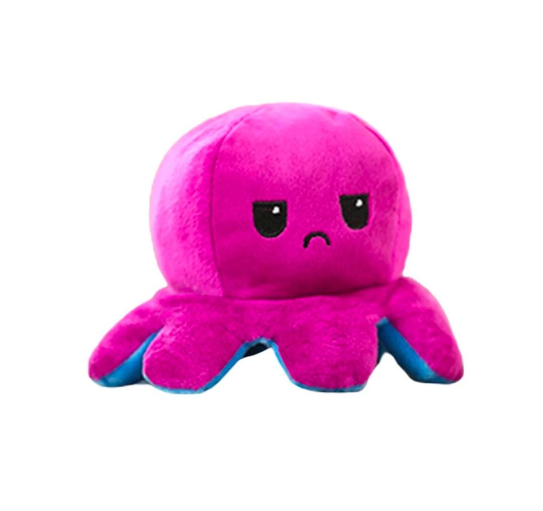 Octopus 1PC Soft Toys, Mood Change Double-Sided Flip Octopus Plush Toys, Cute Mini Octopus Stuffed Animals Creative Toy Gifts for Birthday