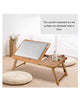 Adjustable Wooden Laptop Table With Cooling Fan L10