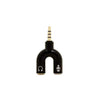 Y Splitter Adapter 3.5mm Male to 2 Female Headphone And Mic With Separate Plugs