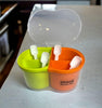 Stylish and Versatile 4-in-1 Apple Shape Plastic Seasoning Sets for Modern Kitchens