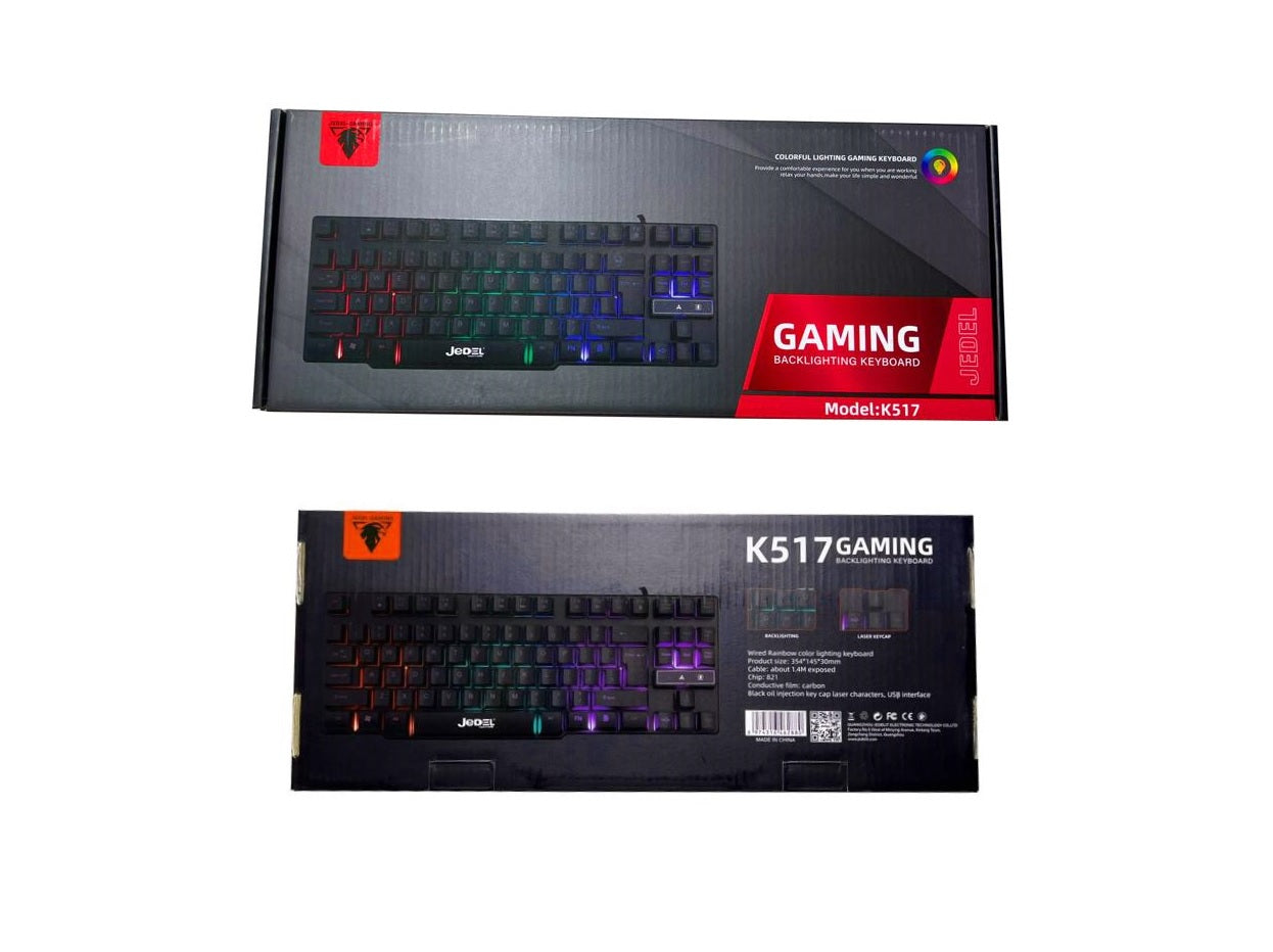 JEDEL K517 Mini RGB Gaming Backlight Keyboard