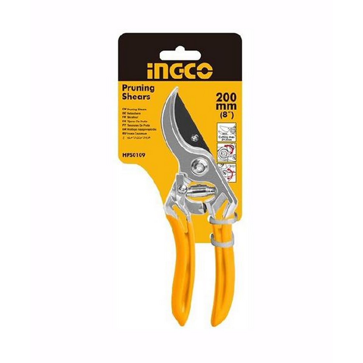 Ingco Pruning Shear 8" The Ultimate Tool for Effortless and Precise Pruning