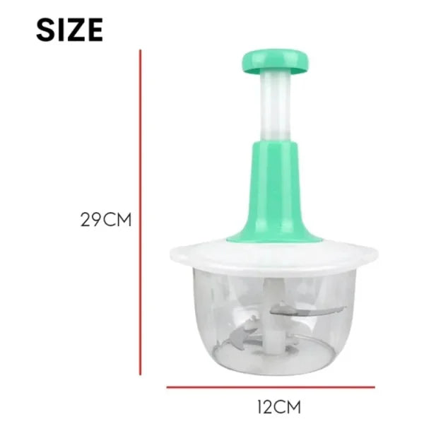 Manual Hand Push Chopper/multifunctional Hand Pat Chopper And Mixer/press Cutter Vegetable Meat Grinder 1.5 Liter ( Random Color)