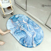 Super Absorbent Bath Mat Quick Drying Bathroom Rug Non-slip