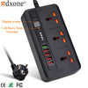 Aspor A503 Power IQ Strip With Off Timer & 5 USB Port