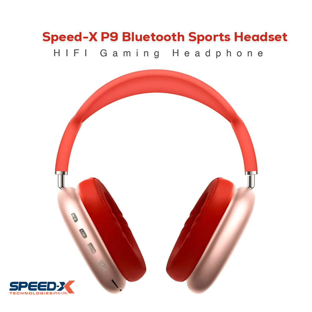 Speed-X Technologies P9 Bluetooth Headset RED