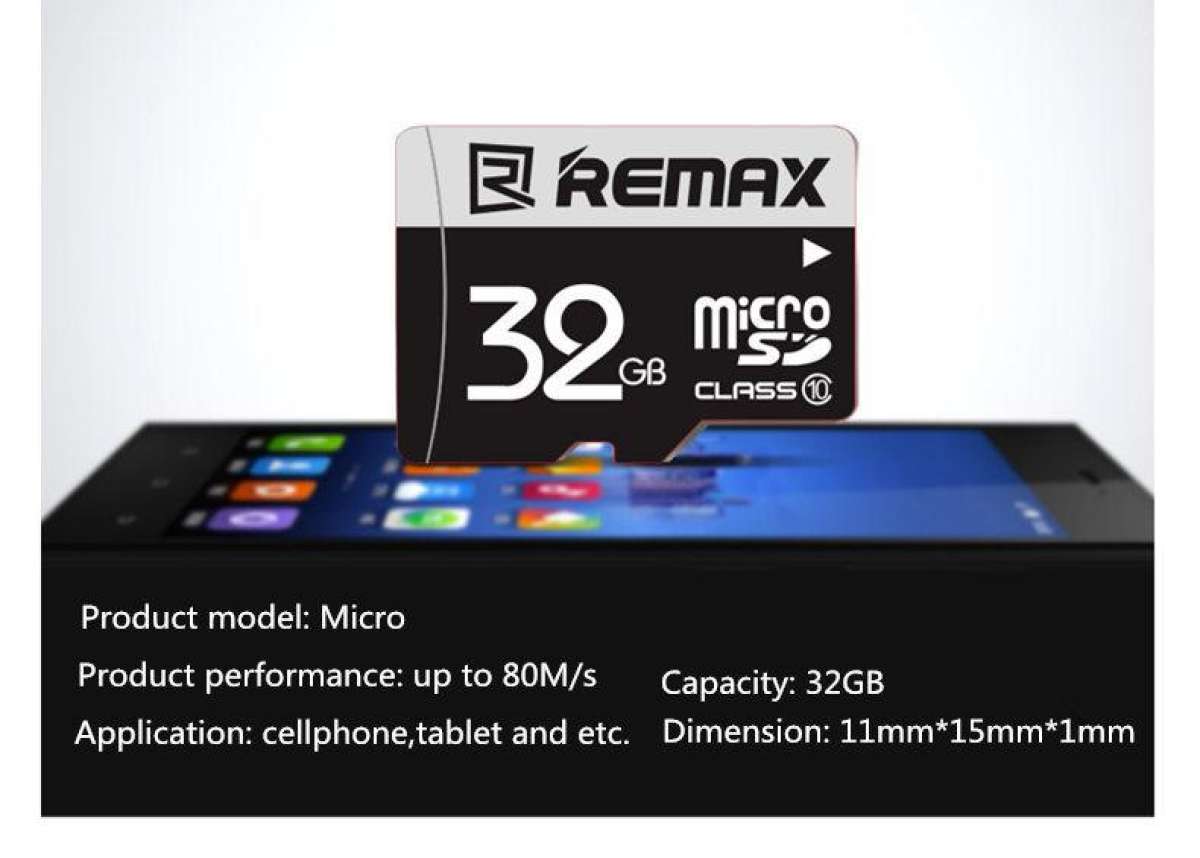 Remax C-Series Micro SD 32GB Memory Card C10(3.0) - Remax Micro SD Card 32GB / Remax C-Series Micro SD 32GB Memory Card C10(3.0) / 32 GB Memory Car Remax - Memory Card 32GB