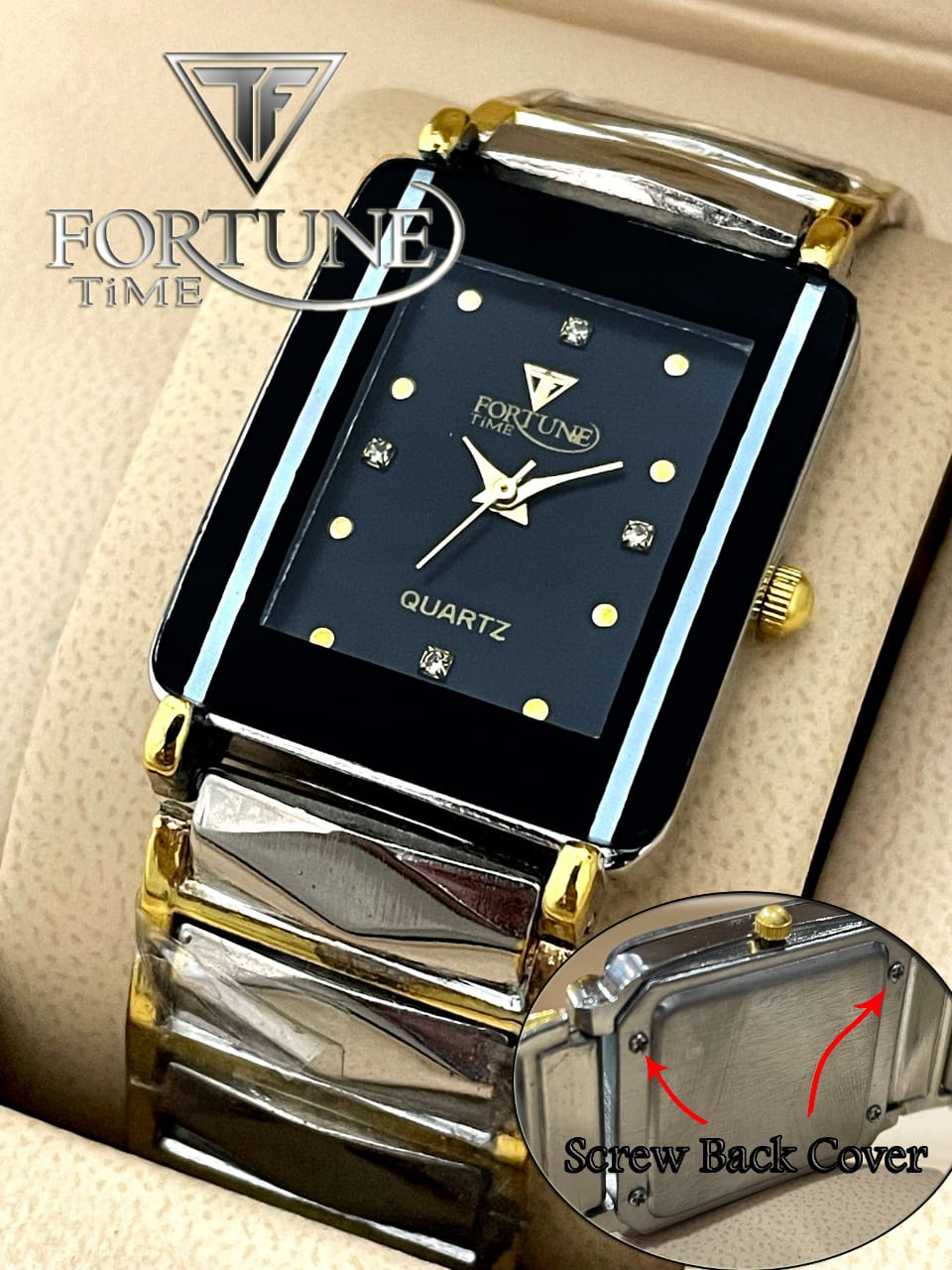 Fortune Time Quartz Stylish Steel Strap Watch - Without Box