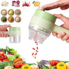 Multifunction Electric Handheld Hammer Vegetable Cutter Set Food Chopper Vegetable Fruit Slicer,for Garlic Pepper Chili Onion Celery Ginger Meat